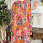 Womens Fate Floral & Leopard Dress 1X EUC