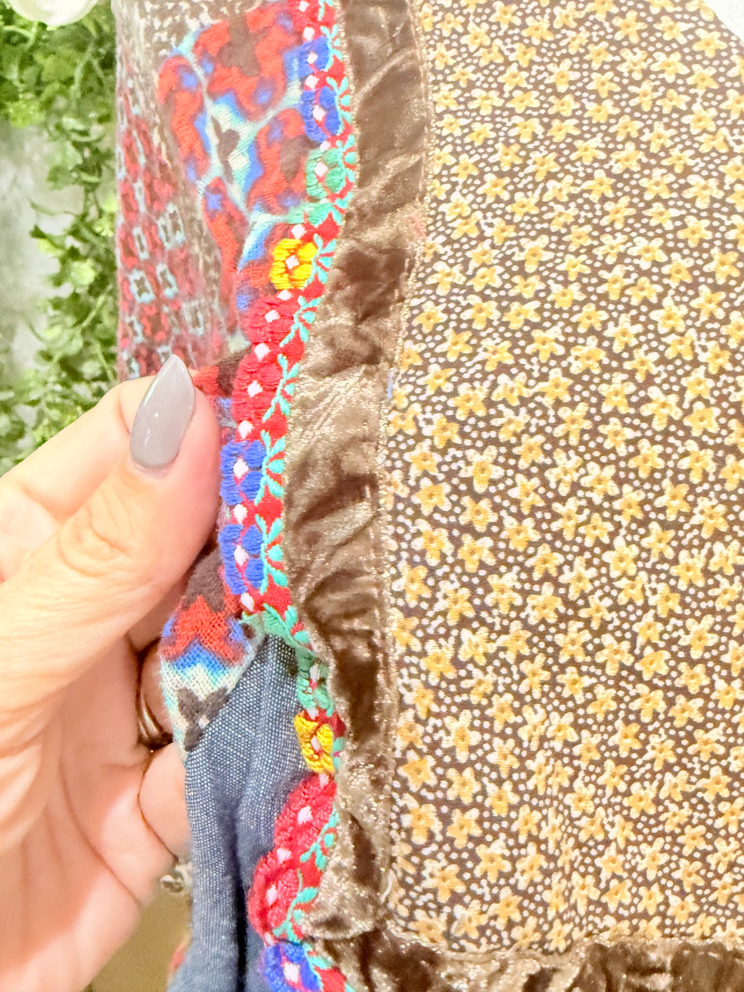 Womens Ivy Jane Poncho Style Blouse S/M EUC