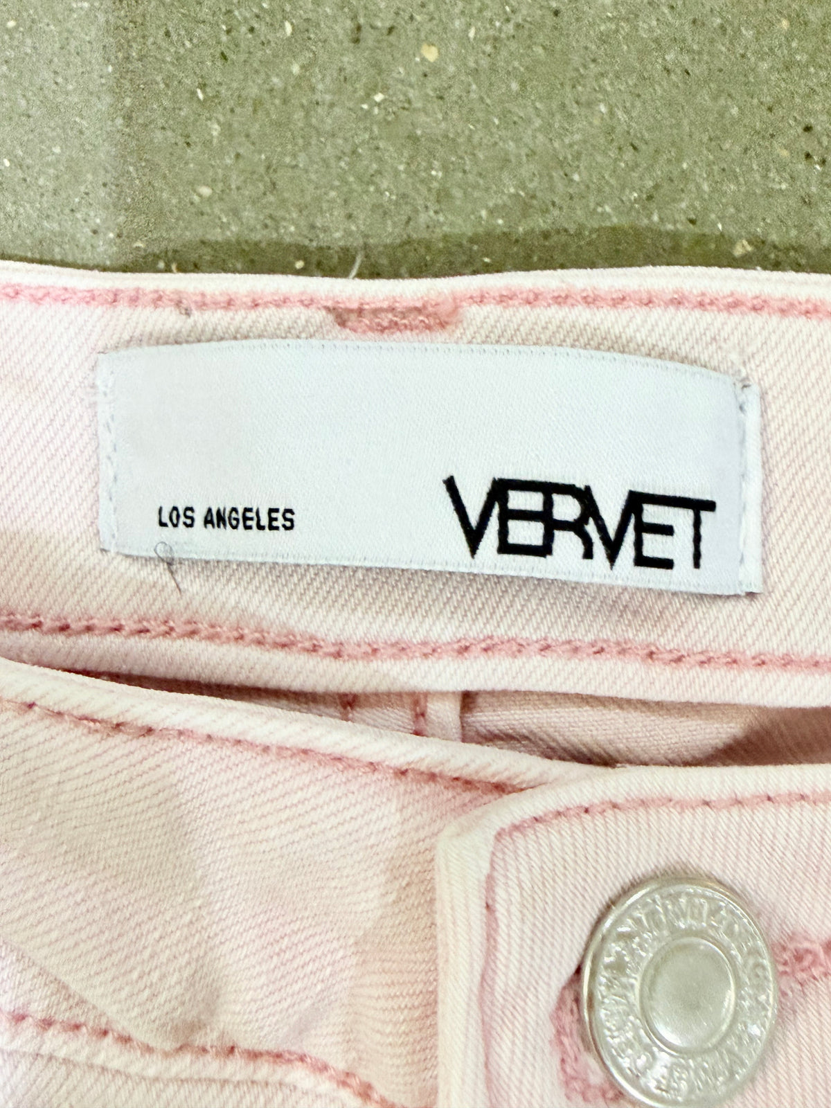 Womens Pink Vervet Skinny Jeans Size 27 EUC