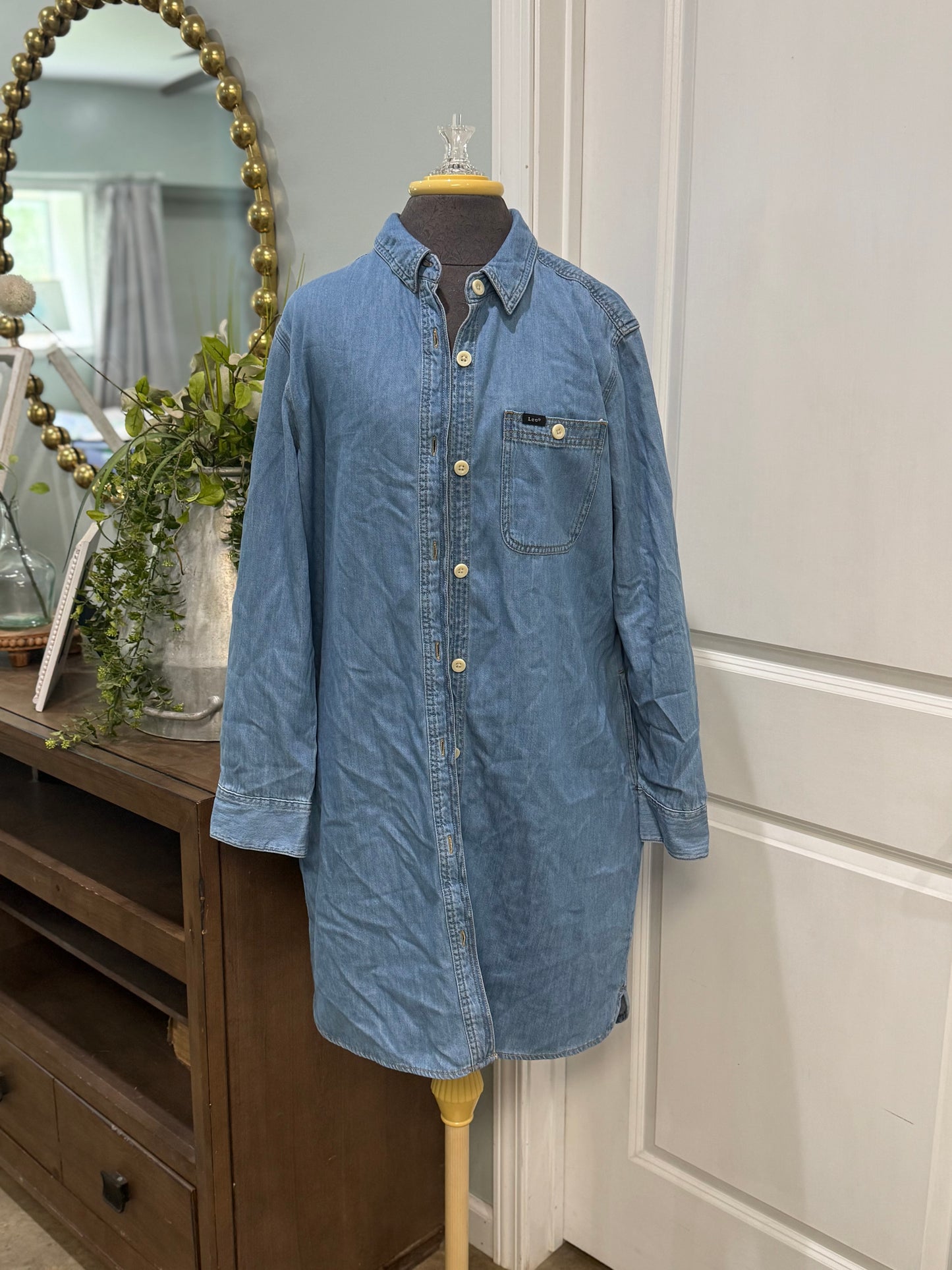 Womens Lee Denim Dress Large