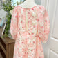 Womens Peach Love Eyelet Romper Small EUC