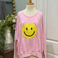 Womens Smiley Sweatshirt Size Large