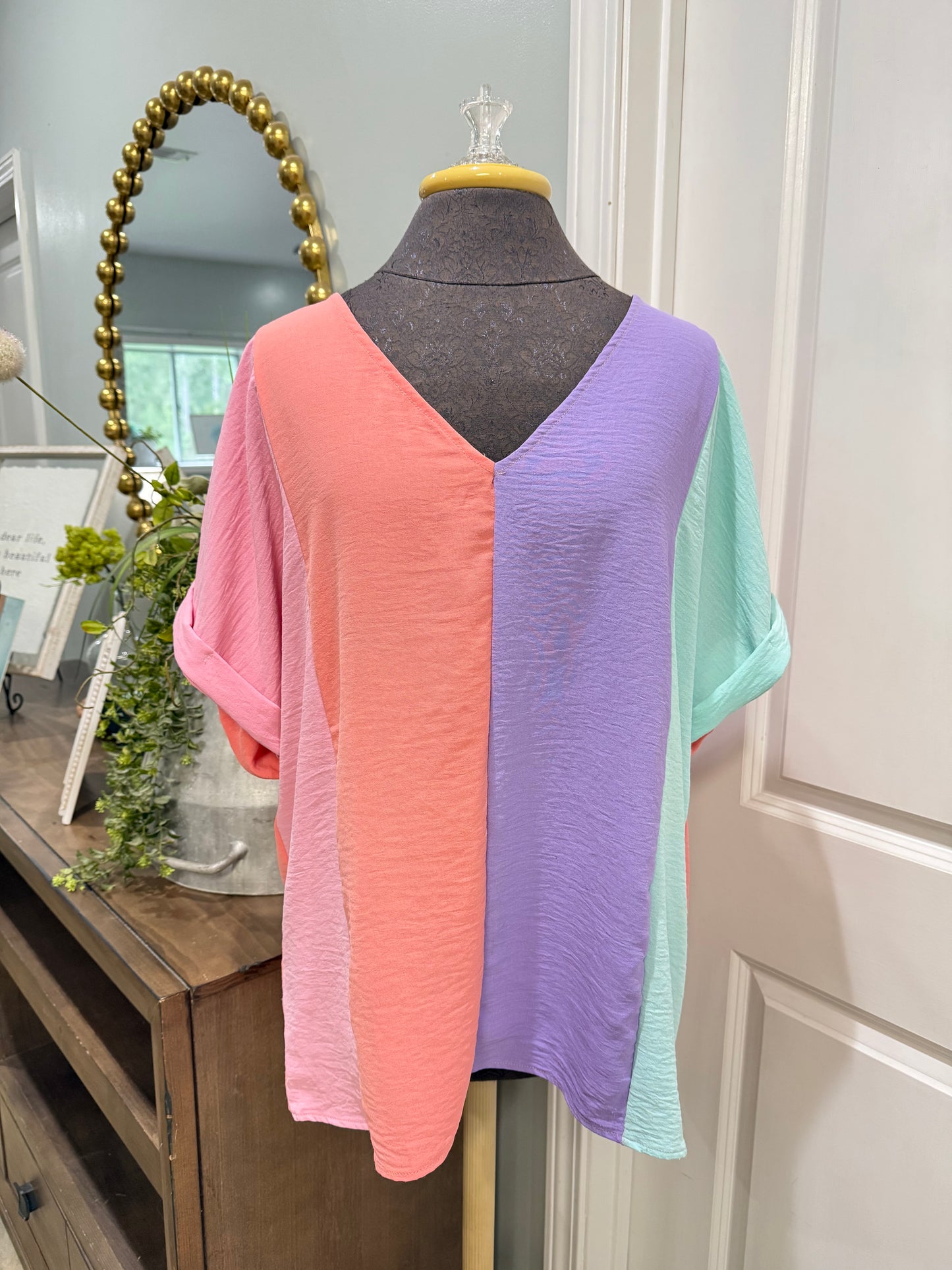 Womens BiBi Blouse Large EUC