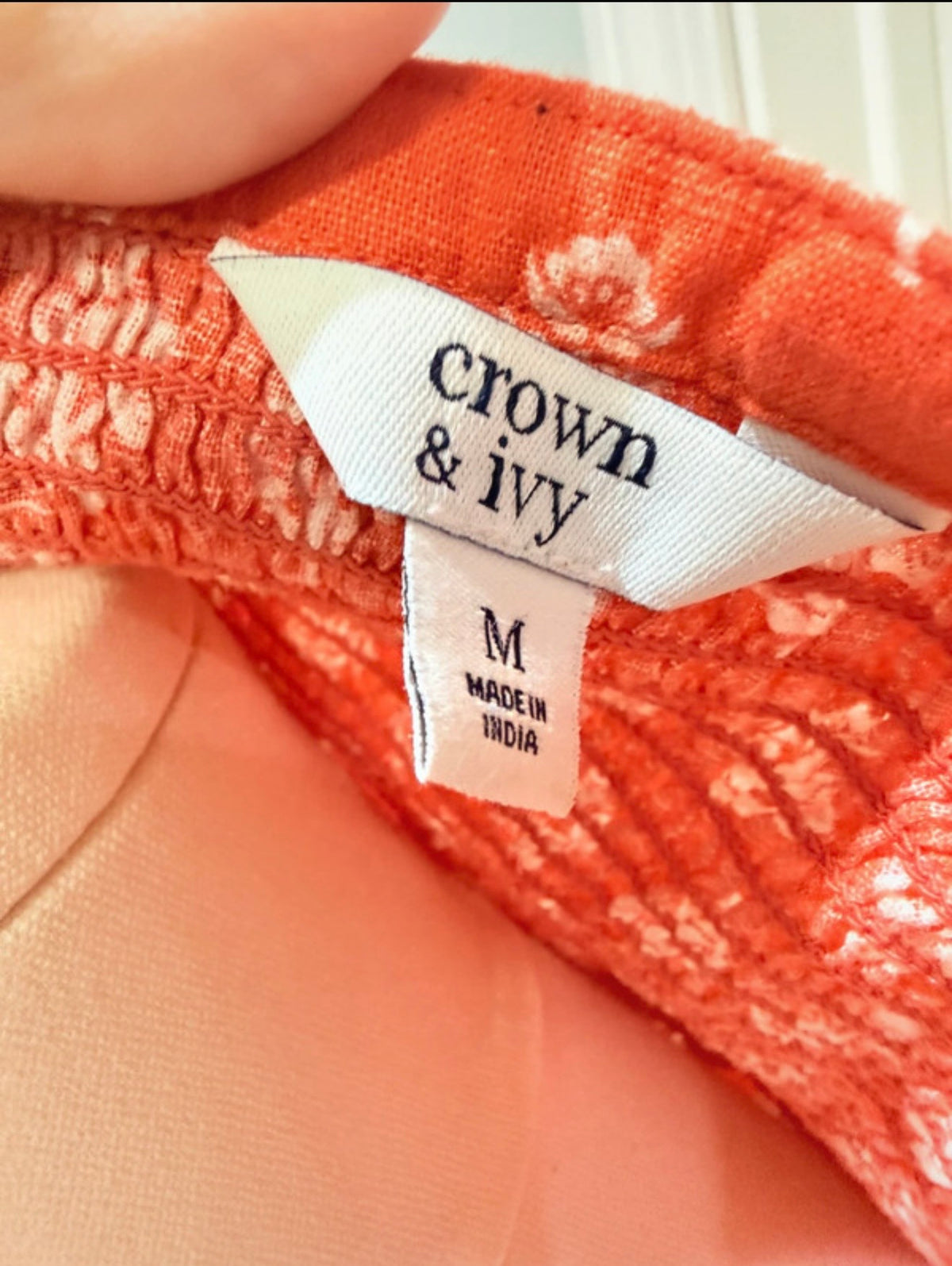 Womens Crown & Ivy Smocked Floral Dress Medium EUC