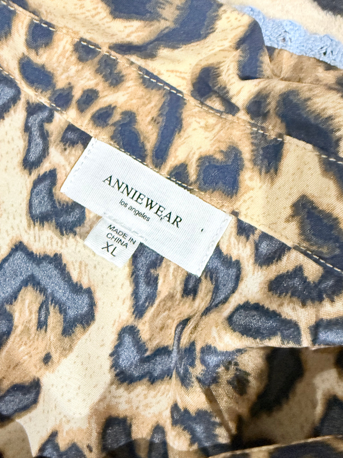 Womens Anniewear Leopard Romper Size XL EUC