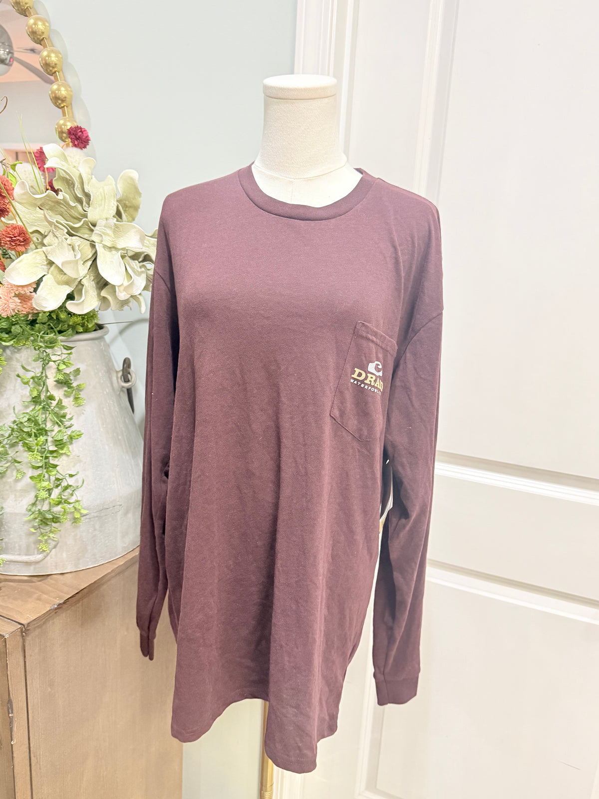 Mens Drake Long Sleeve Tee Large NWT
