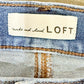 Womens Loft Dark Denim Skinny Jeans Size 4 EUC