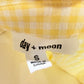 Womens Day + Moon Yellow Checkered Blouse Small EUC