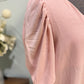 Womens Vine & Love Pink Blouse Large EUC