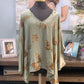 Womens EE:Some Satin Blouse Size M/L