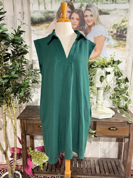Womens Green Entro Midi Dress 1X EUC