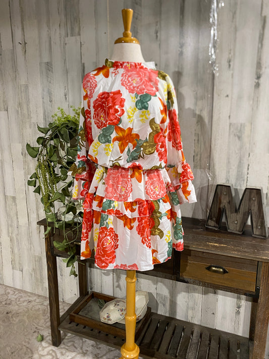 Womens Floral Dress Sz XLarge