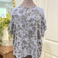 Womens Love and Liberty Velvet Blouse Small EUC