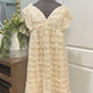 Womens Like Love Cream Dress 1X EUC