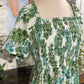 Womens Jodifl Floral Smocked Dress Large NWT