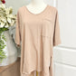 Woemns Zenana Pocket Tee Size Large EUC