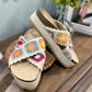 Womens Dolce Vita Crotchet Wedge Sandals Size 8