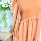 Womens &Merci Orange Dress Large EUC