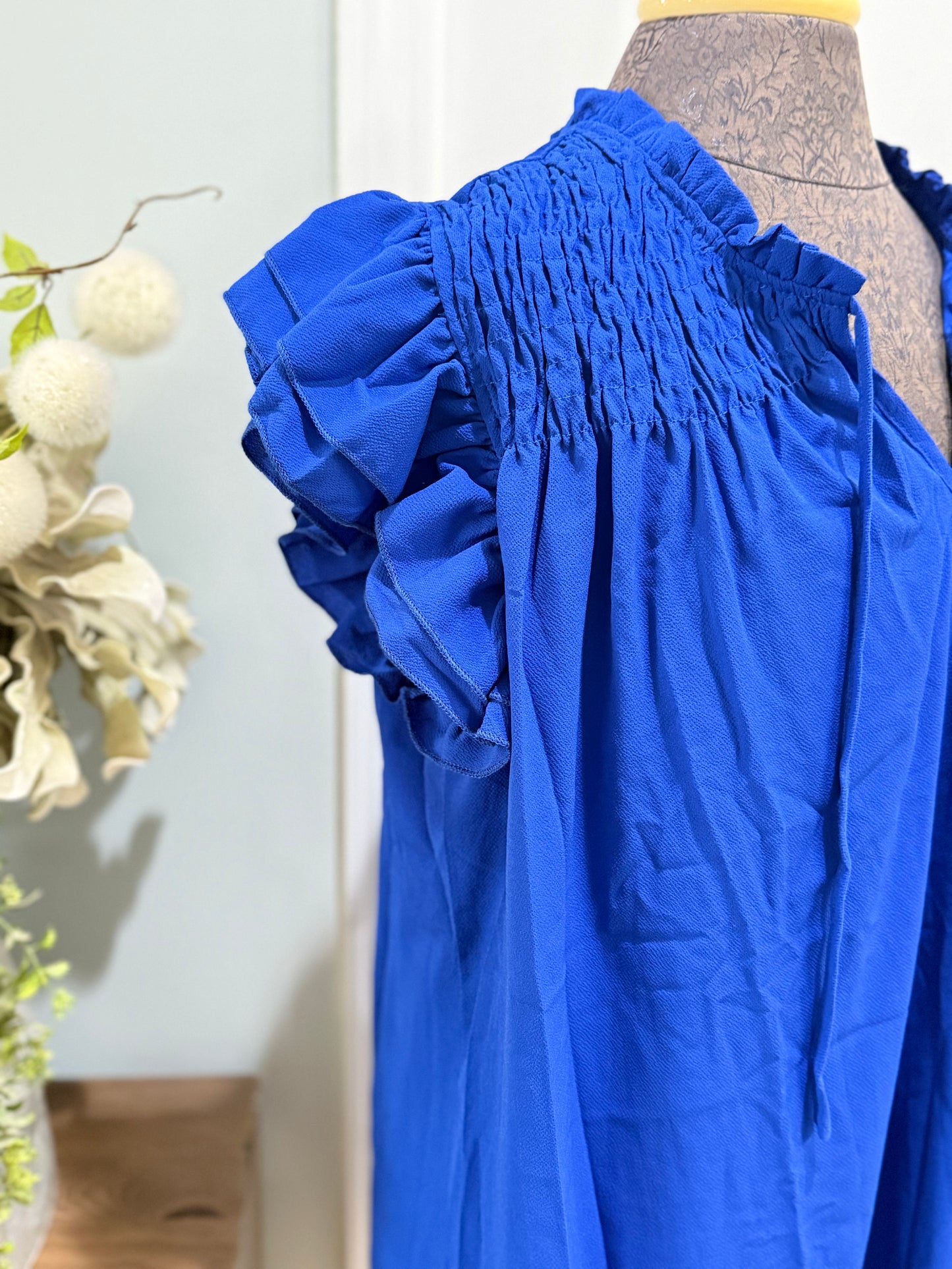 Womens And The Why Royal Blue Dress 1X & 2X NWT