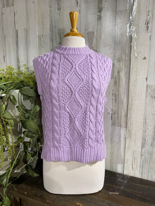 Womens She+Sky Sweater Vest Size Large NWT