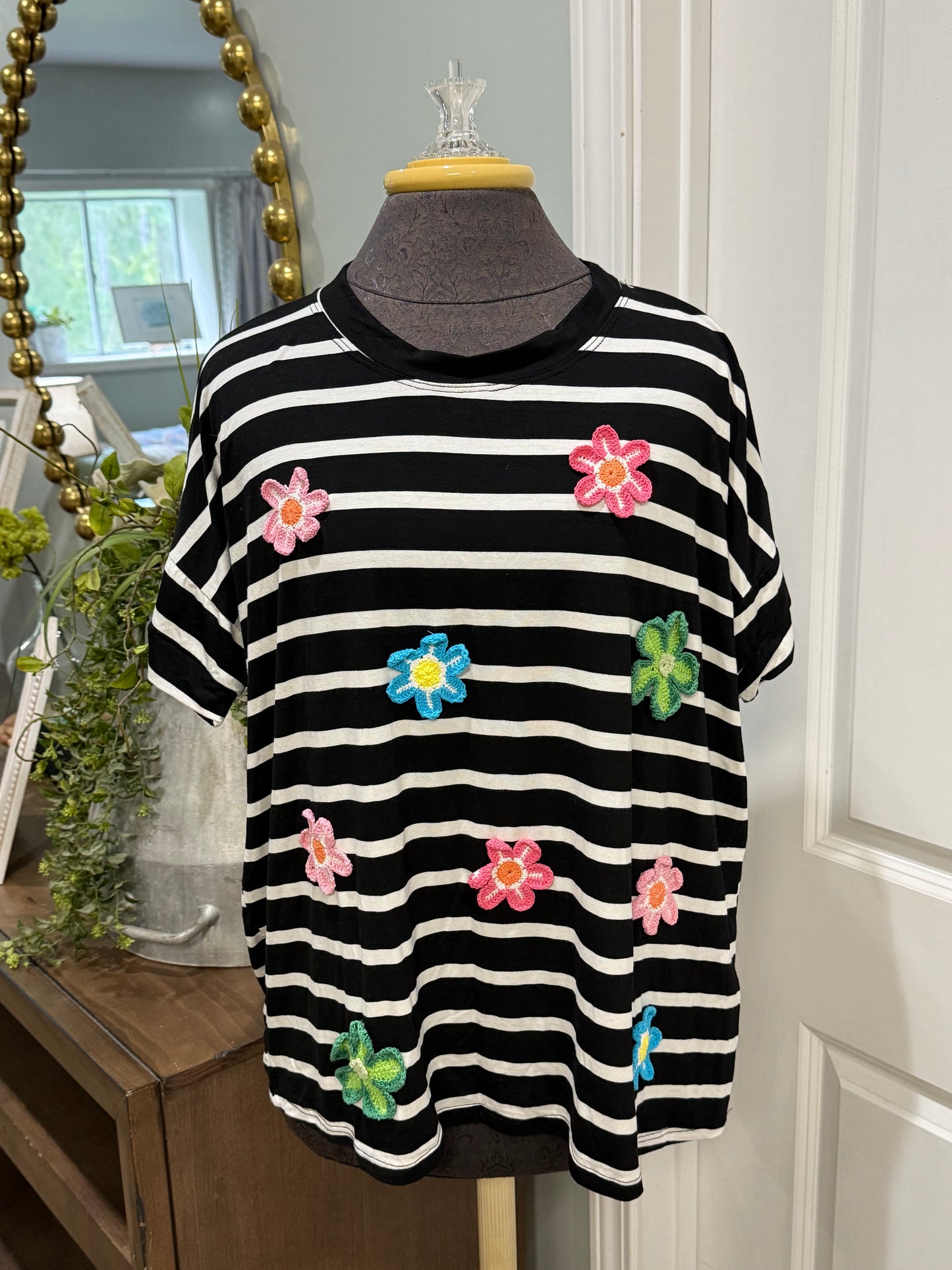 Womens Blumin Daisey Shirt Large EUC