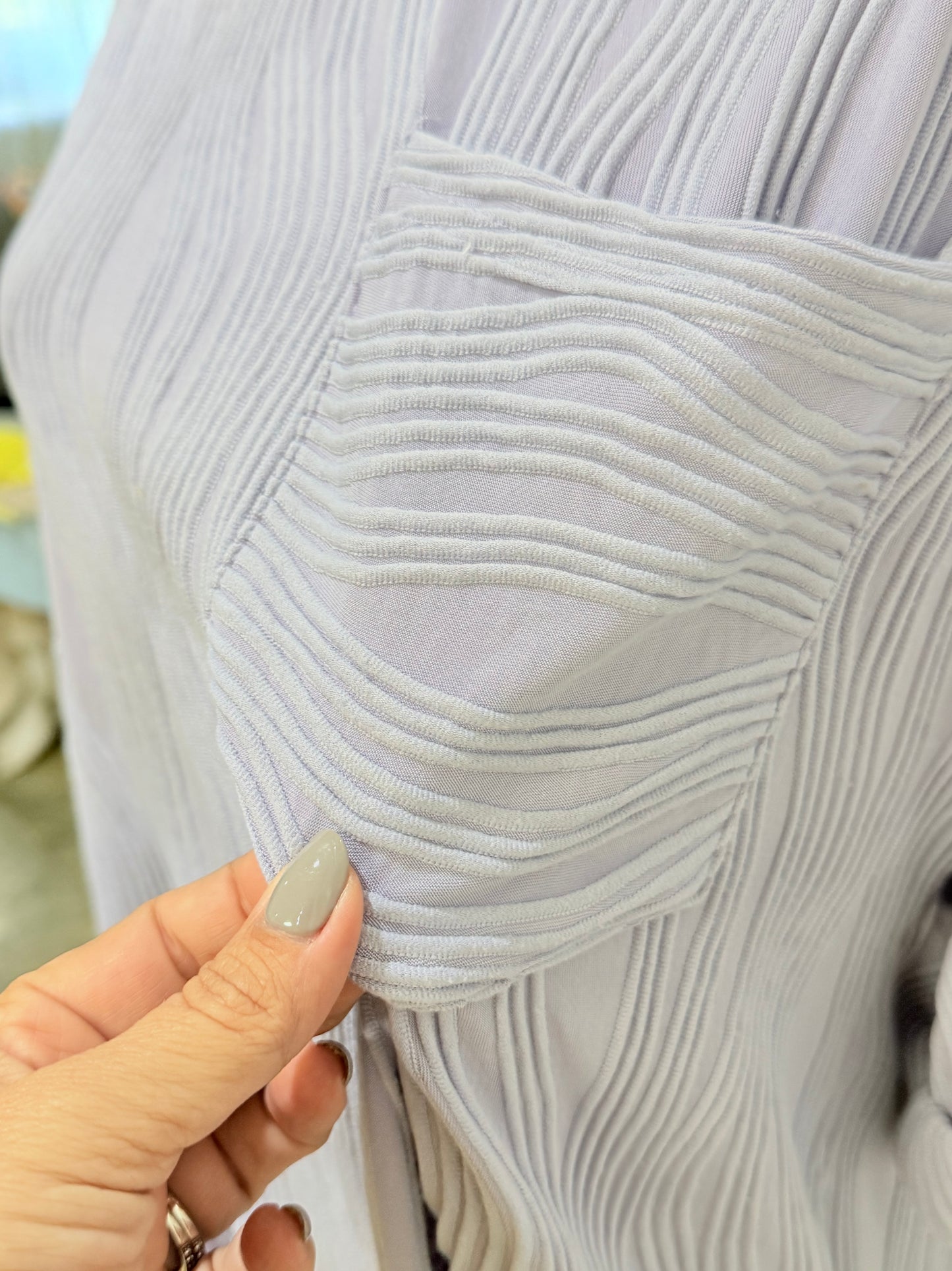 Womens Lavender Entro Blouse Medium EUC
