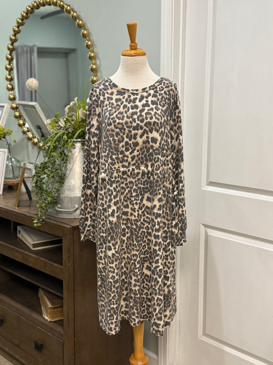 Womens Heimish Leopard Dress Size XL