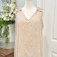 Womens Vine & Love Leopard Sleeveless Blouse Large EUC