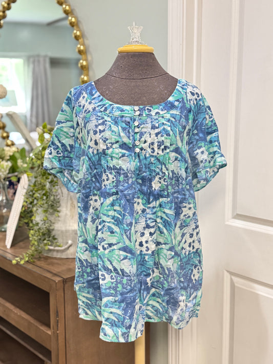 Womens Kim Rogers Blouse 1X EUC