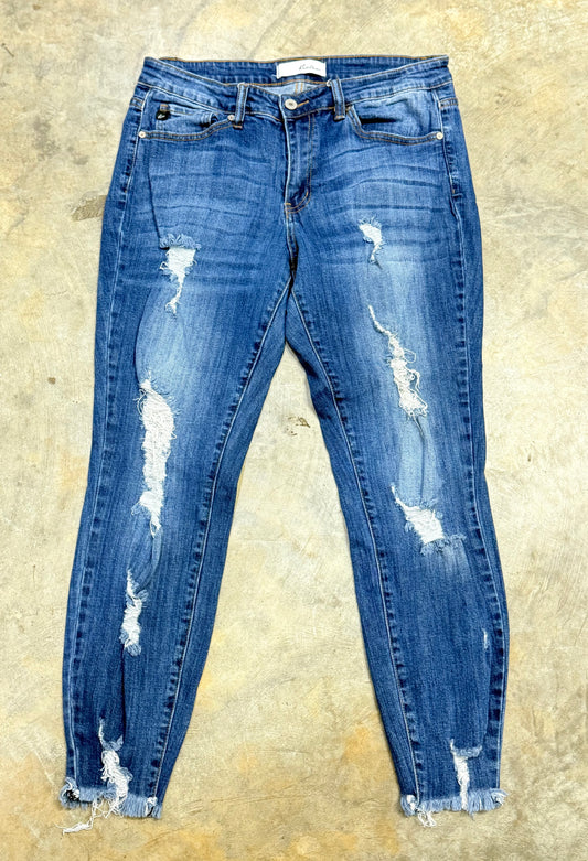 Womens Kancan Skinny Jeans Size 13 EUC