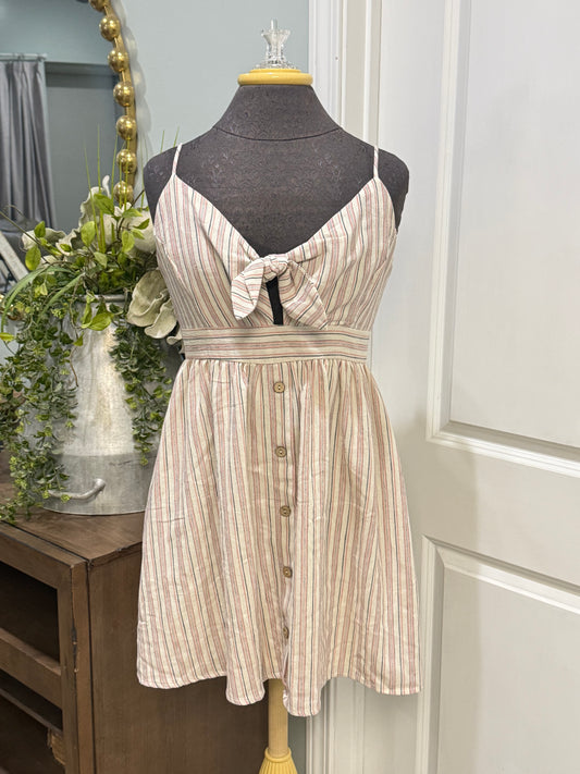 Womens Peach Love Smocked Dress Medium EUC