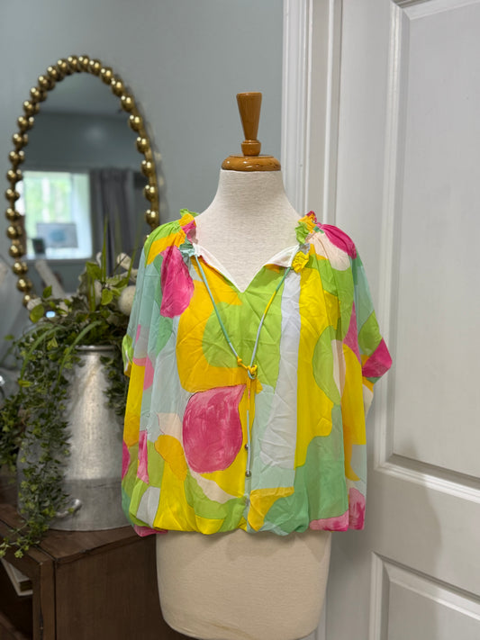 Womens Entro Blouse Size Large