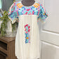 Womens Buddy Love White Embroidered Dress Medium