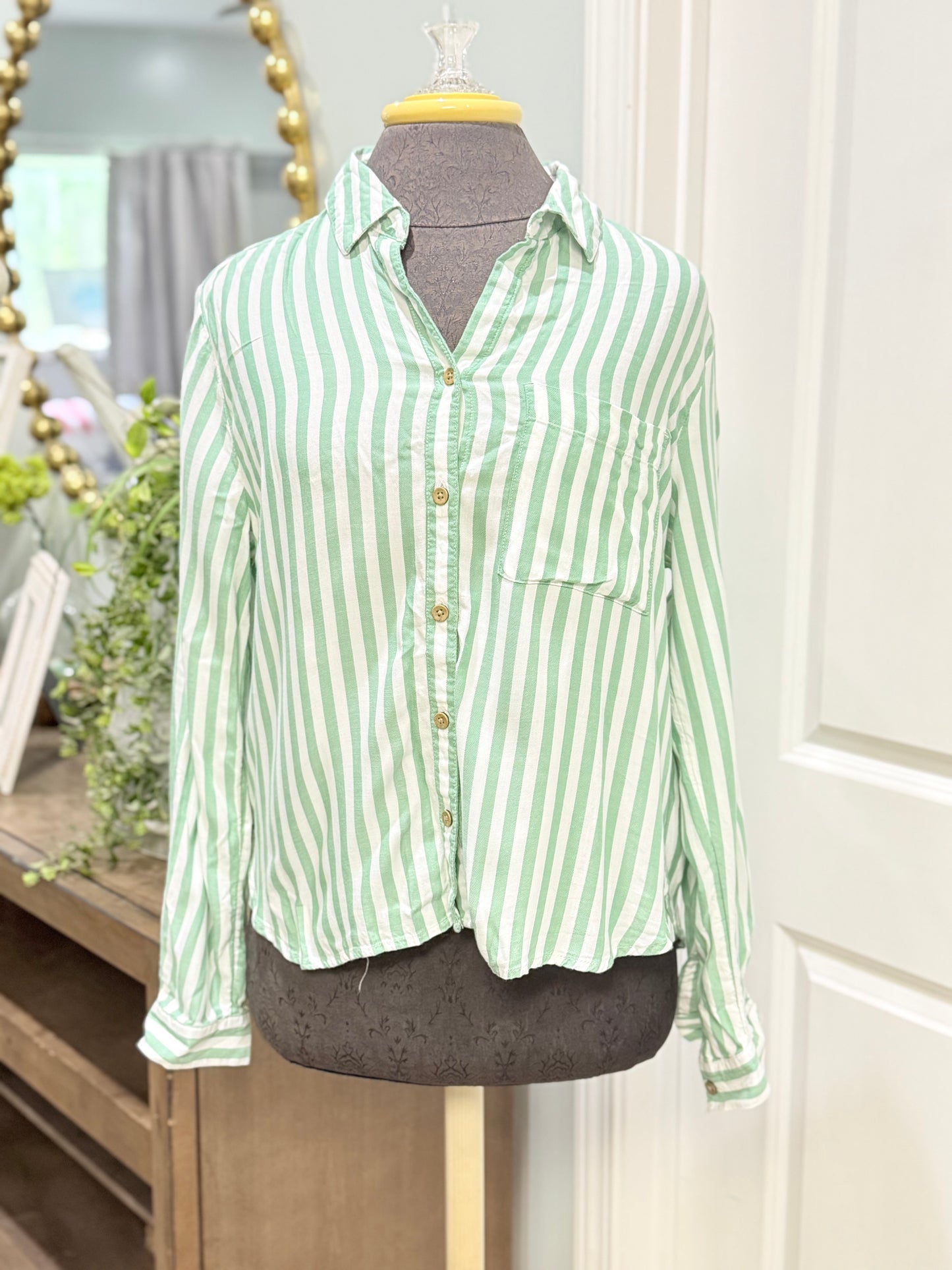 Womens BeachLunchLounge Blouse Medium EUC
