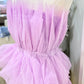 Womens Strapless Tulle Party Dress Large NWT
