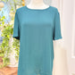 Womens Green Loft Blouse Large EUC