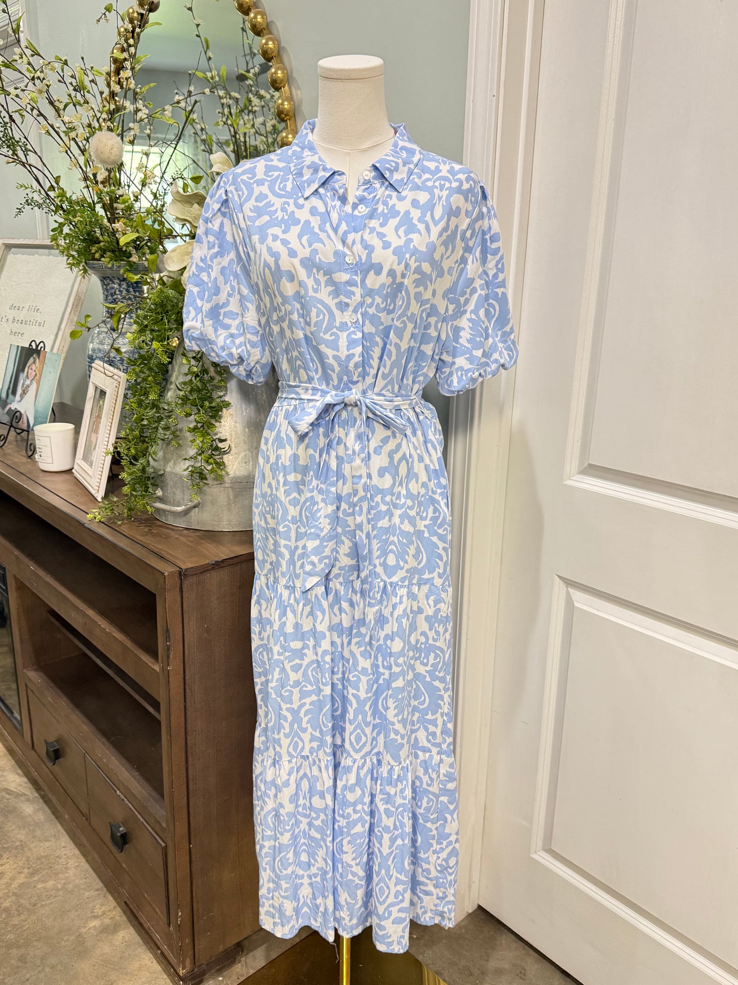 Womens Johnston & Murphy Maxi Dress Large EUC