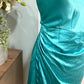 Womens Glam Satin Cocktail Dress Size Medium