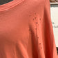 Womens Easel Burnout Sweatshirt Size Large