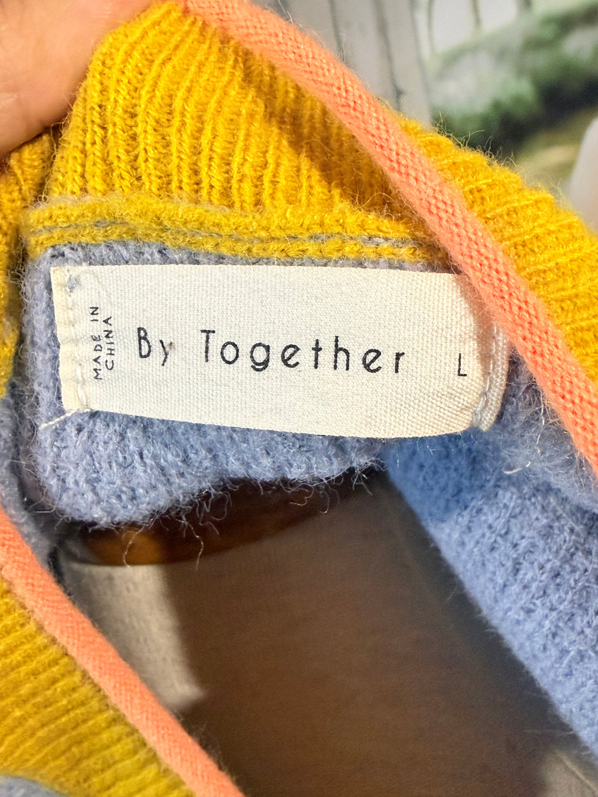 Womens By Together Colorful Sweater Large EUC