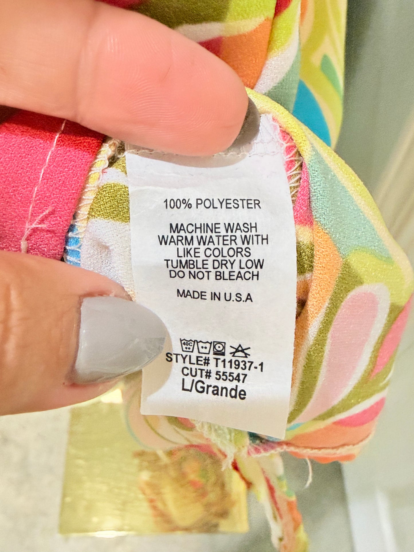 Womens First Love Floral Blouse Large EUC