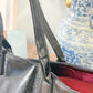 Black Patent Leather HOBO Tote EUC