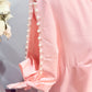 Womens Pearl Sleeve Pink Dress Large EUC