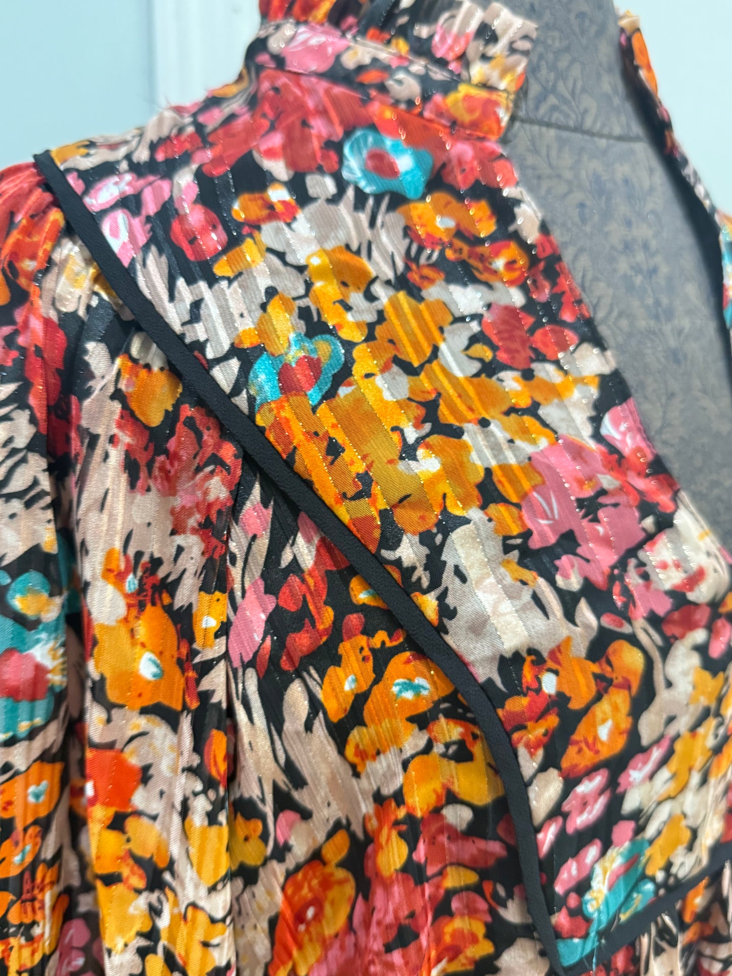 Womens Umgee Floral Blouse Medium EUC