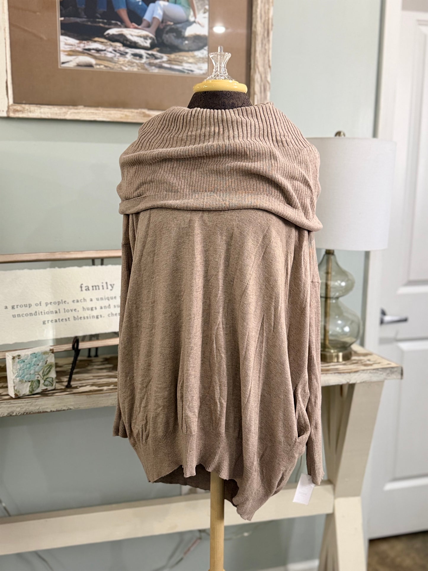 Womens Moda Cowl Neck Tunic Medium