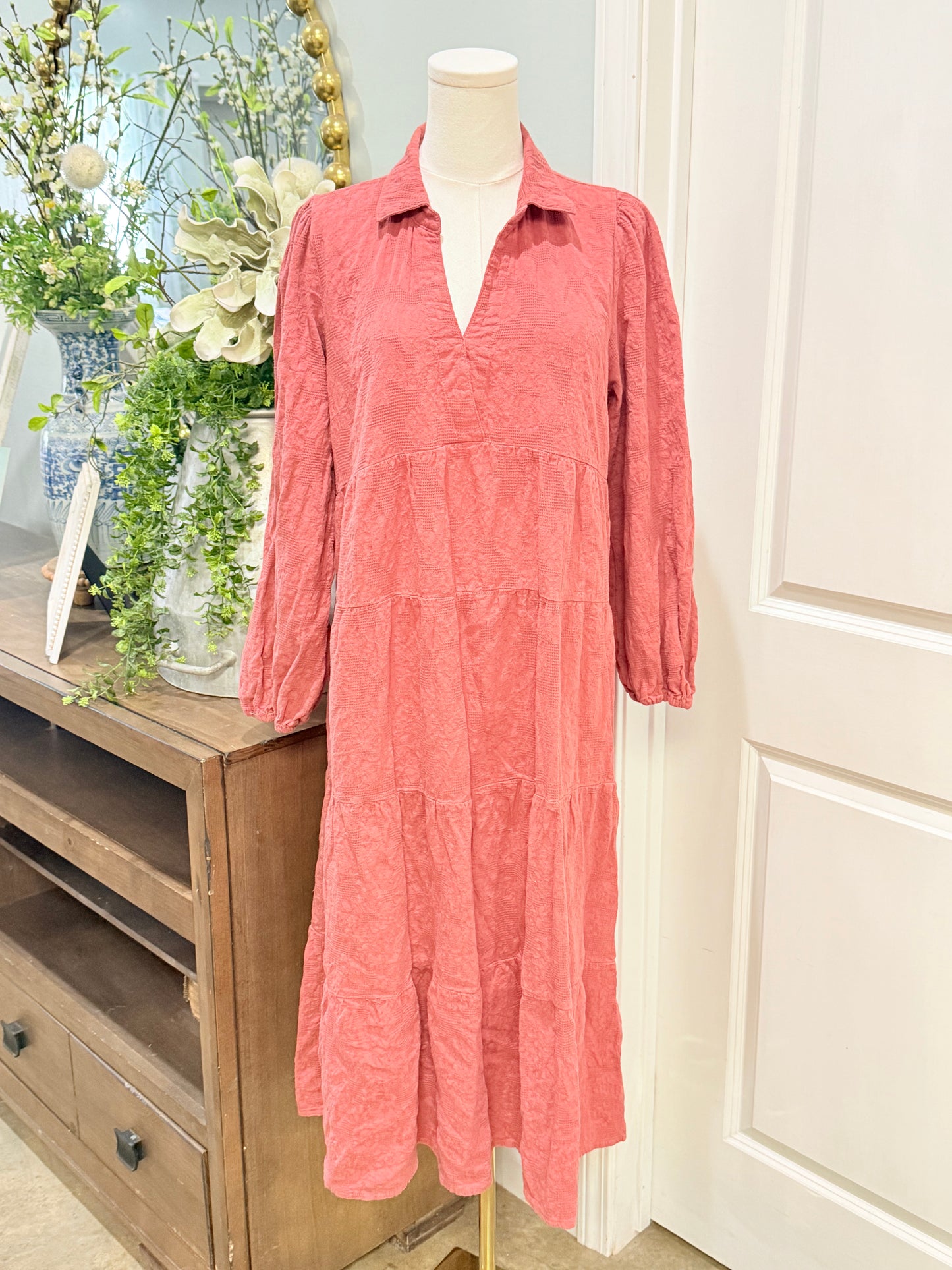 Womens Umgee Midi Dress Large EUC
