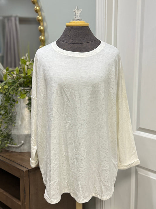 Womens Crown & Ivy 3/4 Sleeve Blouse XL NWT