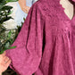 Womens Umgee Mauve Eyelet Dress 2XL EUC