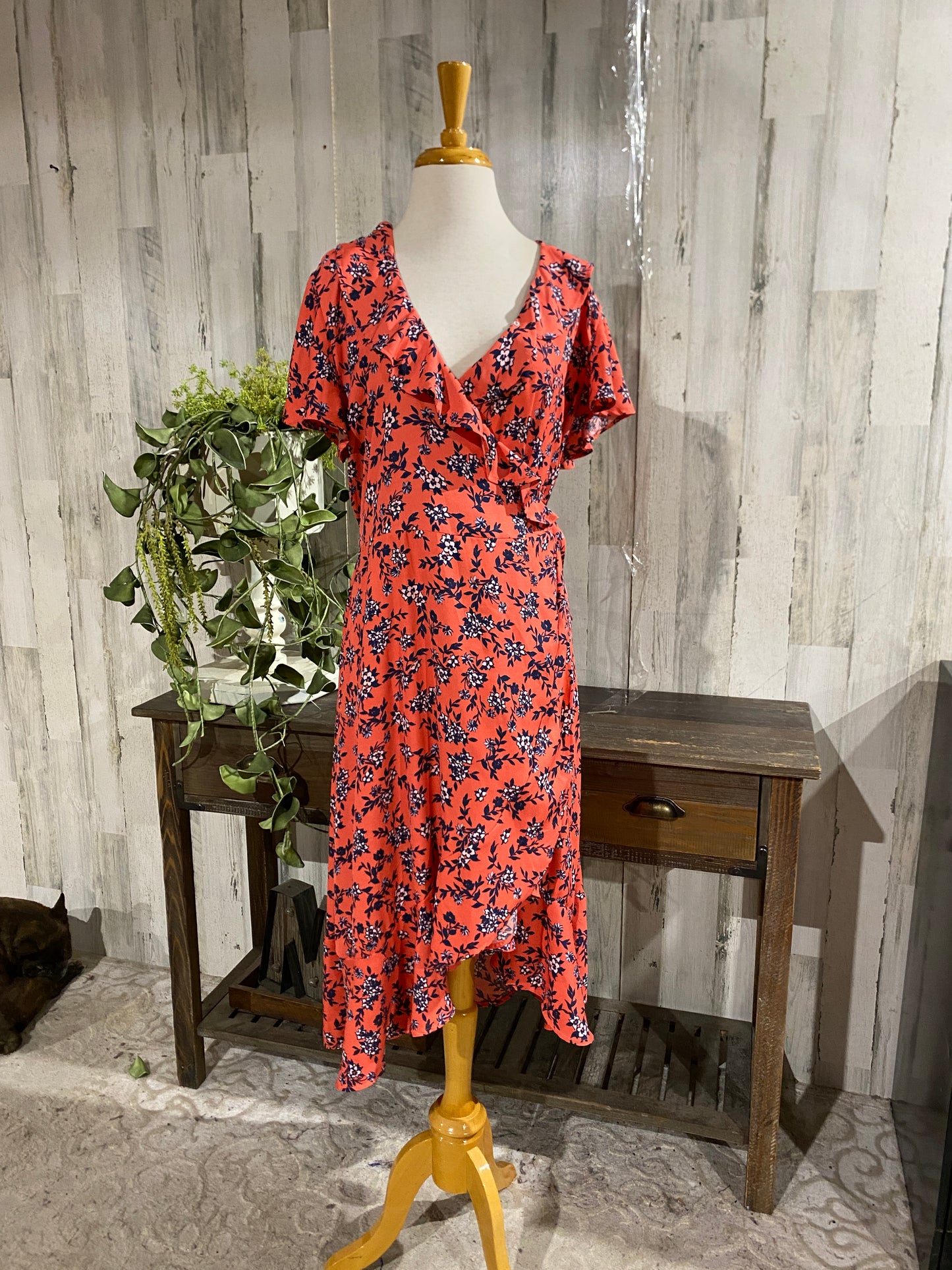 Womens Wrap Dress Sz Large