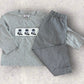 Boys Racoon Smocked 2pc Set Size 3